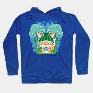 Fox reading book Hoodie